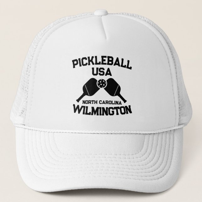 Pickleball Paddle Boll Wilmington NC Anpassningsba Keps (Framsida)