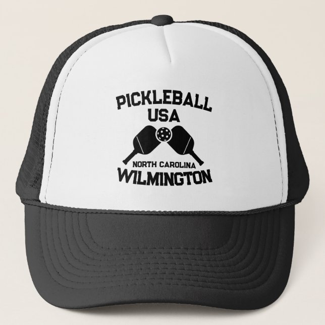 Pickleball Paddle Boll Wilmington NC Anpassningsba Keps (Framsida)
