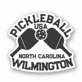 Pickleball Paddle Boll Wilmington NC Anpassningsba Klistermärken