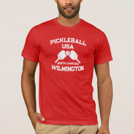 Pickleball Paddle Boll Wilmington NC Anpassningsba T Shirt