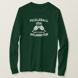 Pickleball Paddle Boll Wilmington NC Anpassningsba T Shirt