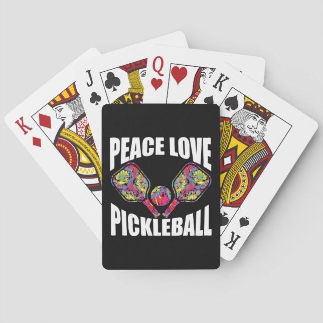 Pickleball Paddle-design Casinokort (Baksidan)