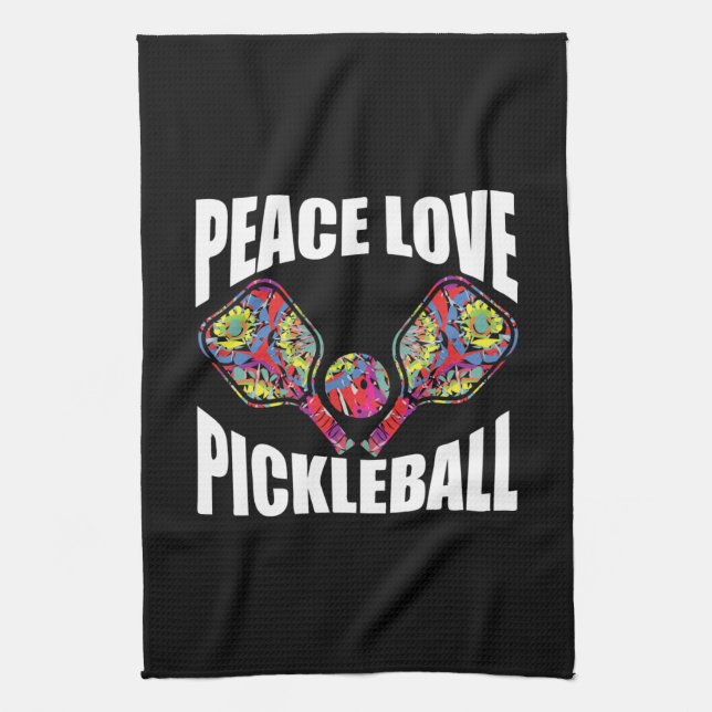 Pickleball Paddle-design Kökshandduk (Vertikal)