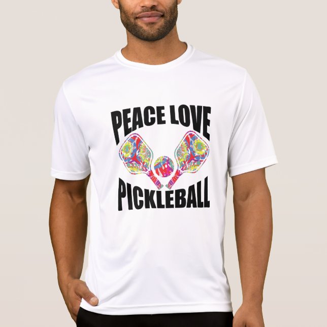 Pickleball Paddle-design T Shirt (Framsida)