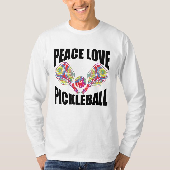 Pickleball Paddle-design T Shirt (Framsida)