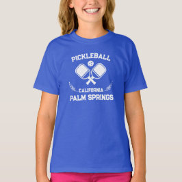 Pickleball Paddle Handflatan Vår Kalifornien Anpas T Shirt
