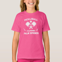 Pickleball Paddle Handflatan Vår Kalifornien Anpas T Shirt