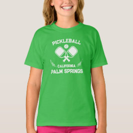 Pickleball Paddle Handflatan Vår Kalifornien Anpas T Shirt