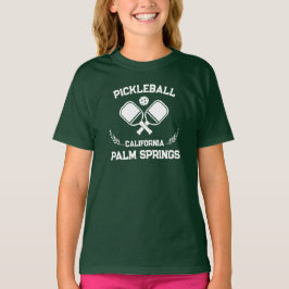 Pickleball Paddle Handflatan Vår Kalifornien Anpas T Shirt