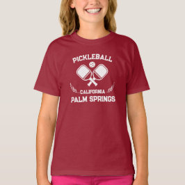 Pickleball Paddle Handflatan Vår Kalifornien Anpas T Shirt