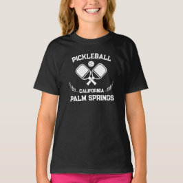 Pickleball Paddle Handflatan Vår Kalifornien Anpas T Shirt