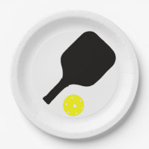 Pickleball paddle och boll