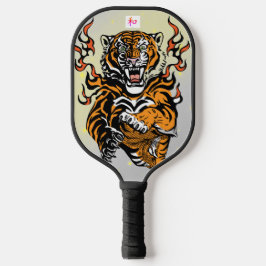 PICKLEBALL PADDLE TIGER MED FLAMES DIY INITIT