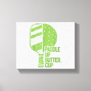 Pickleball Paddle Up Butter Kopp Canvastryck