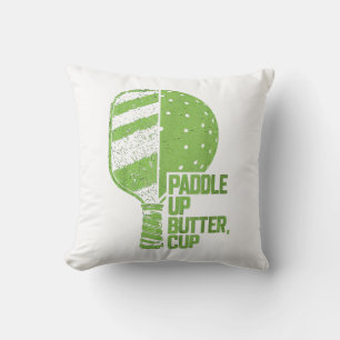 Pickleball Paddle Up Butter Kopp Kudde