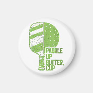 Pickleball Paddle Up Butter Kopp Magnet
