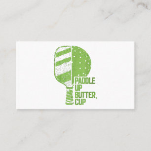 Pickleball Paddle Up Butter Kopp Visitkort
