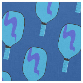 Pickleball Paddles Blue Sports Mönster Tyg