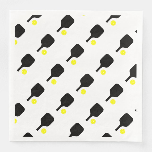 Pickleball paddles & bollar pappersservett (Framsida)