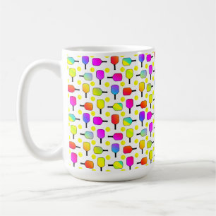 Pickleball Paddles, Gult Boll Kaffemugg