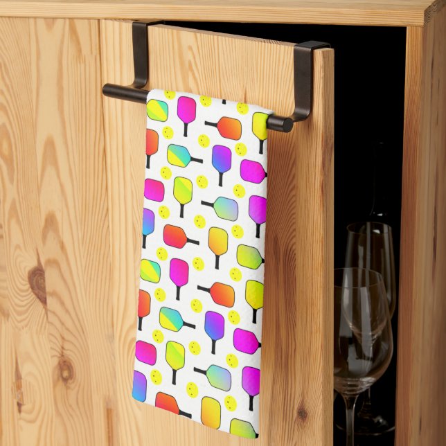 Pickleball Paddles, Gult Pickleball Kökshandduk (Thirds Fold)