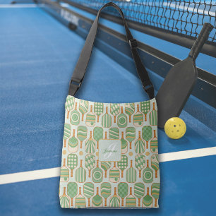 Pickleball Paddles in Grönt Tote Axelväska