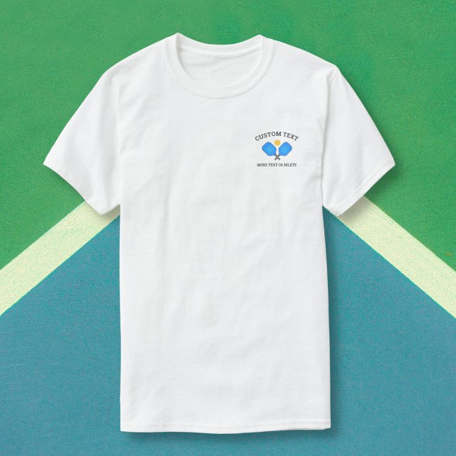 Pickleball Paddles Klubb Team Logotyp Anpassningsb T Shirt (Skapare uppladdad)
