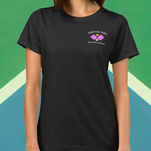 Pickleball Paddles Klubb Team Logotyp Anpassningsb T Shirt (Skapare uppladdad)