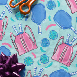 Pickleball Paddles och Bollar Blue Presentpapper