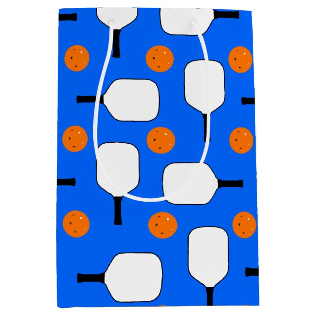 Pickleball Paddles, Orange Pickleball Bollar, Blue (Framsidan)
