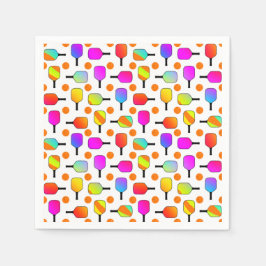 Pickleball Paddles, Orange Picklebollar Pappersservett