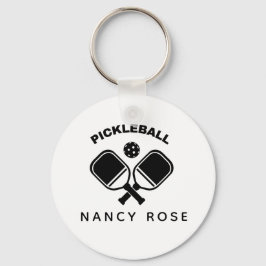Pickleball Paddles Personlig Namn Nyckelring