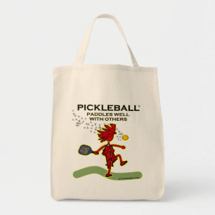 Pickleball Paddles väl med andra i bagaget Tygkasse