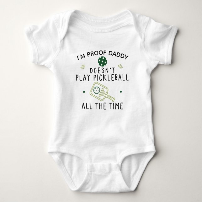Pickleball pappa Cute Pickleball Paddles T Shirt (Framsida)