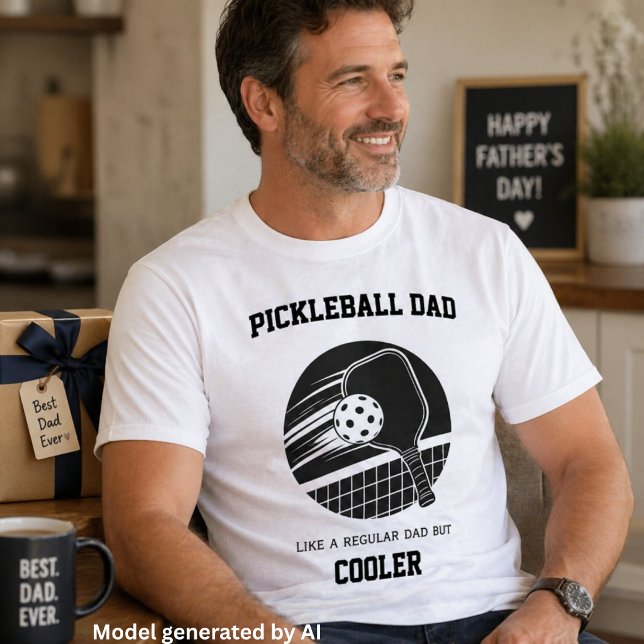 Pickleball Pappa Present -  T Shirt (Skapare uppladdad)