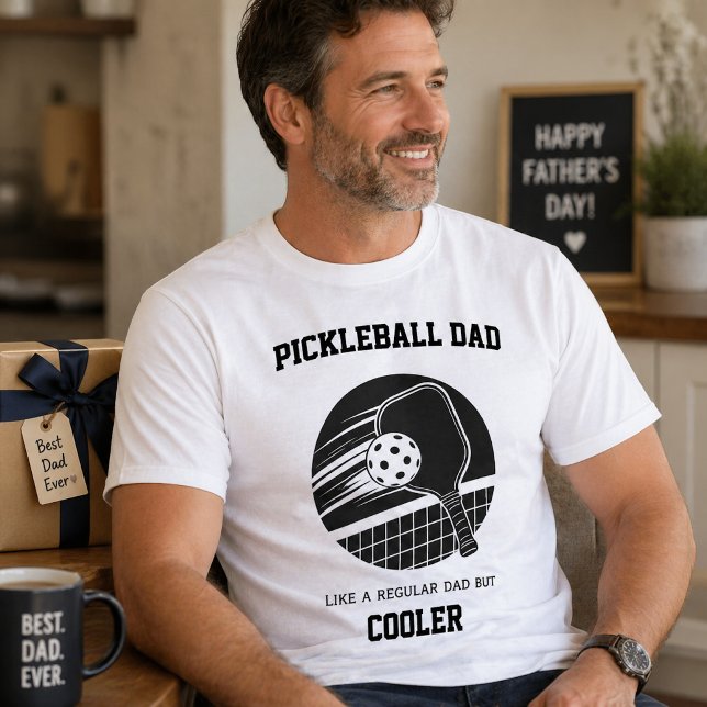 Pickleball Pappa Present -  T Shirt (Skapare uppladdad)
