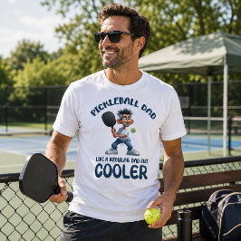 Pickleball Pappa, Som En Vanlig Pappa T Shirt