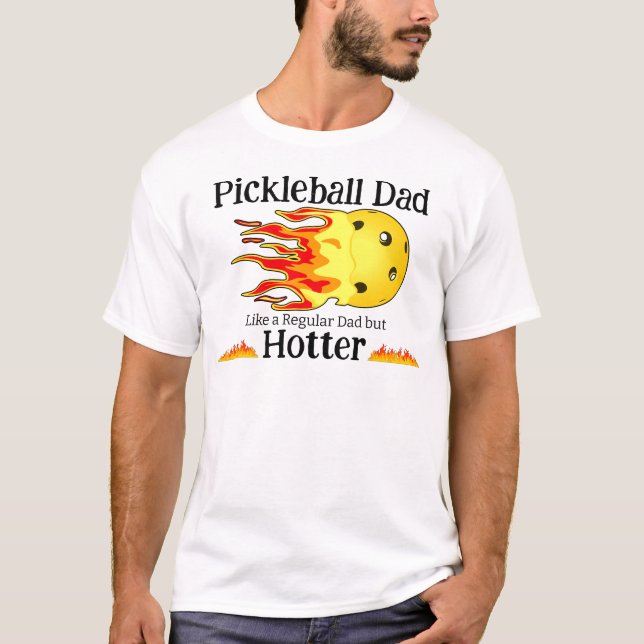 Pickleball Pappa som ett vanligt Pappa men ett var T Shirt (Framsida)