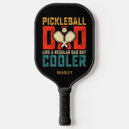 Pickleball Pappa Typography Personlig Namn