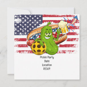 Pickleball Party 4 juli Independence day Amerika Spara Datumet