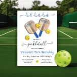 Pickleball Party Dink Birthday Inbjudningar<br><div class="desc">DInk! Vattenfärgsinbjudningar till Pickleball. Underbar för en födelsedag, turnering, ligan, pension, helg, eller party med pickleball! Har en vattenfärgspadlar och bollar att rosa. Alla formuleringar kan ändras. Om du vill göra fler ändringar går du till Anpassa den här mallen. På grund kan du se "Vill du anpassa designen ännu mer?...</div>
