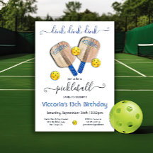 Pickleball Party Dink Birthday