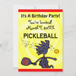 Pickleball Party-inbjudan Inbjudningar