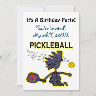 Pickleball Party-inbjudan Inbjudningar