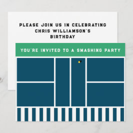 Pickleball Party Inbjudningar