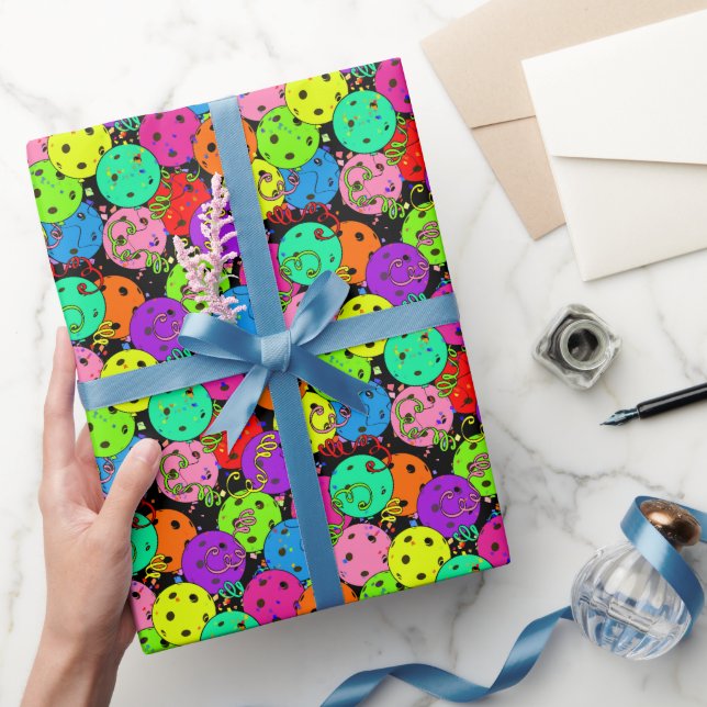 Pickleball Party-konfetti och Pickleball-ballar Presentpapper (Gifting)