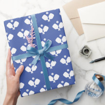 Pickleball Party Paddles Blue White Boll Gift