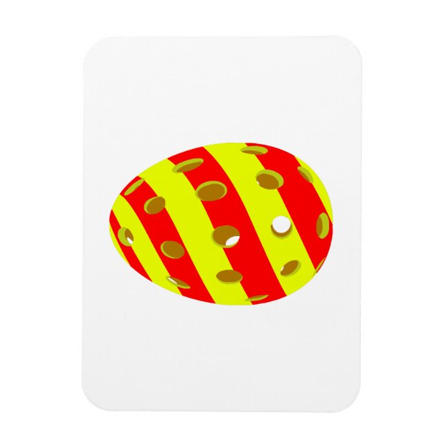 Pickleball-Påskägg Magnet (Vertikal)