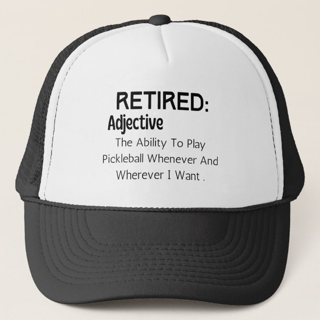 Pickleball Pension Funny Pension Gift Keps (Framsida)