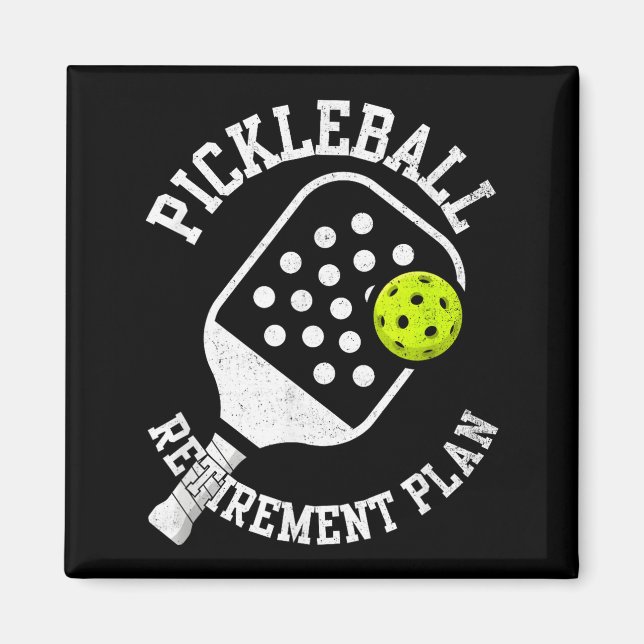 Pickleball pensionsplan  magnet (Framsidan)